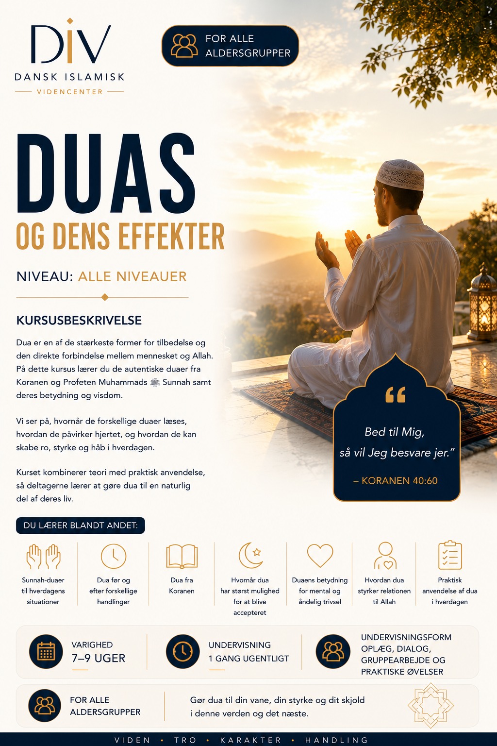 Plakat for Duas og dens effekter